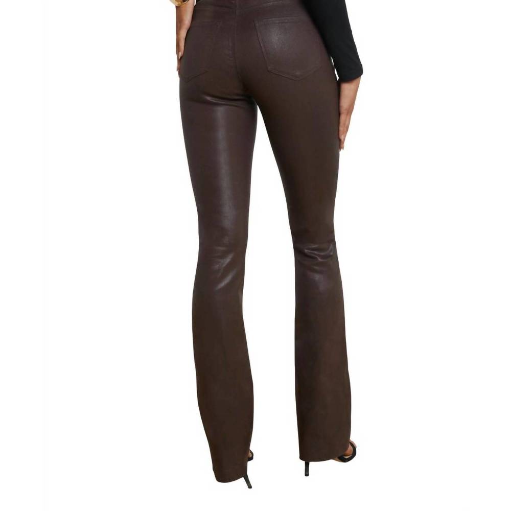 L'AGENCE Ruth Coated High Rise Expresso Brown Coated Jeans NEW - Picture 3 of 3